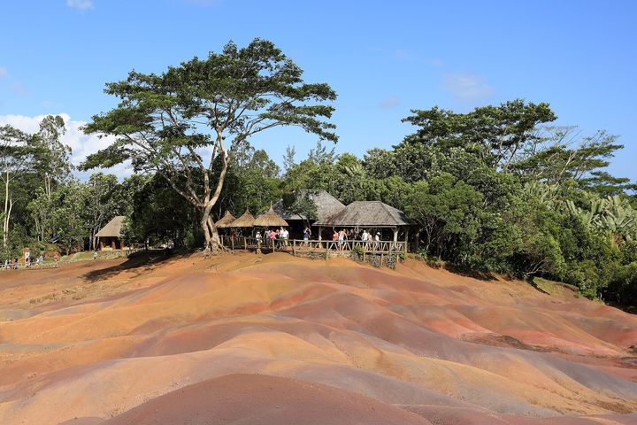 Seven Coloured Earths at Chamarel, Mauritius