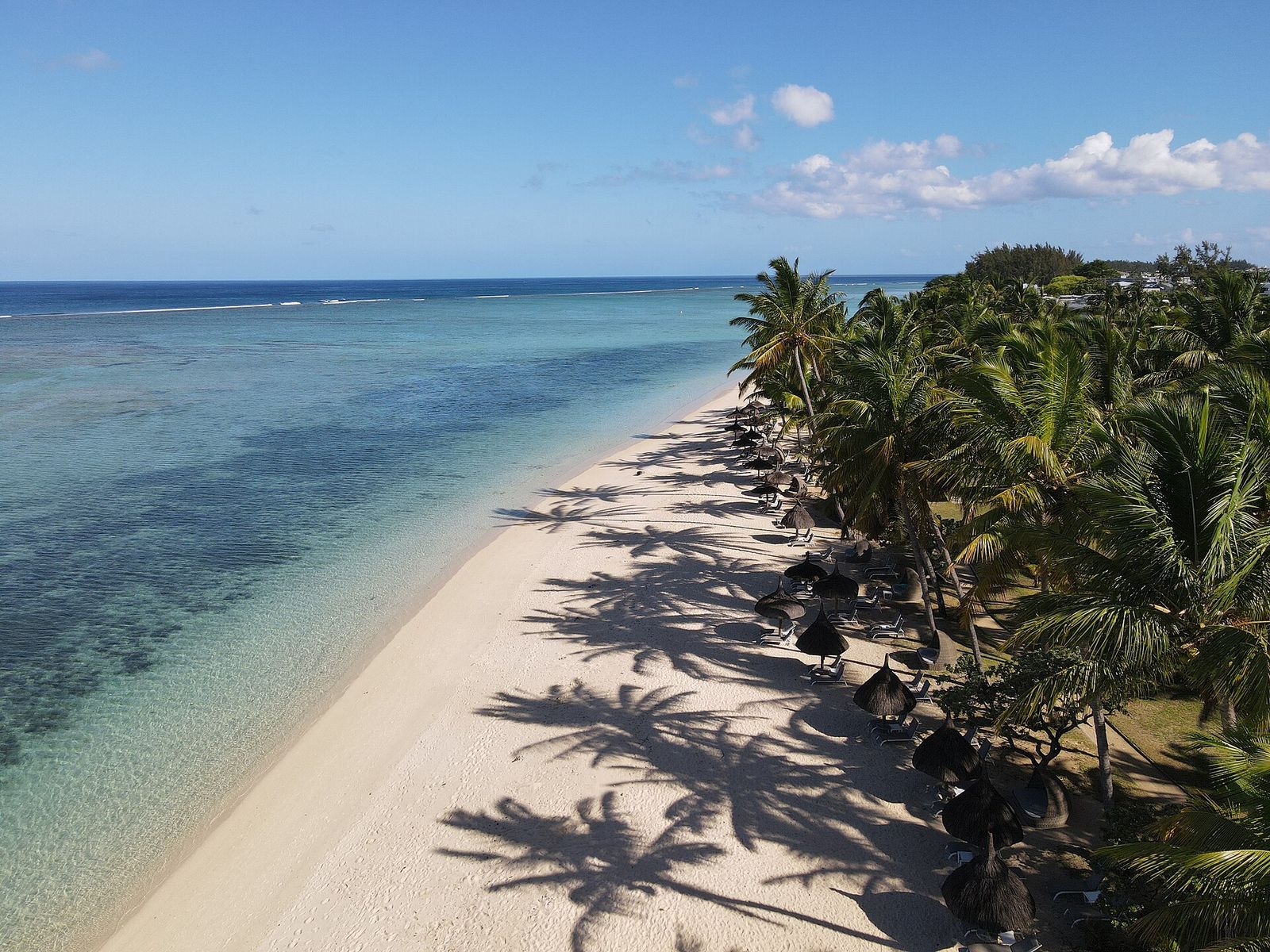 Wolmar section of Flic en Flac beach, Mauritius